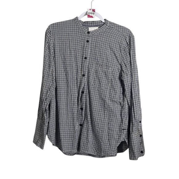 J.Crew Womens Top Medium Gingham Check Long Sleeve Classic Fit - Picture 1 of 2